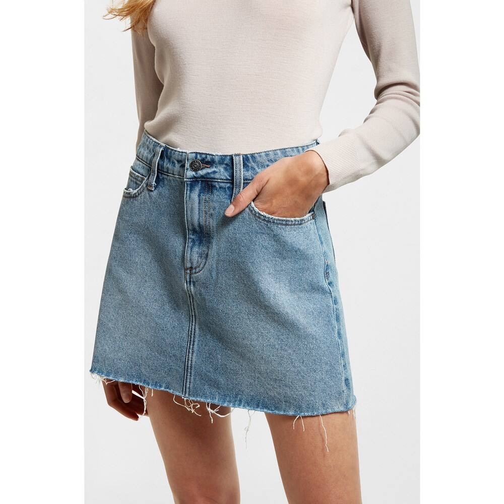 Topshop | High Waisted Denim Skirt